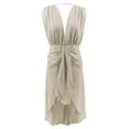 thumbnail image 5 of Sngxgn Women's Cozy Knit Sleeveless Bateau Neck Midi Dress(Khaki,One Size), 5 of 6