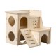 thumbnail image 5 of Laberinto para hámster, casa de madera, accesorios para jaulas, decoración de jaulas, escondite, juguete de exploración Estilo C, 5 of 9