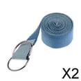 thumbnail image 1 of Paquete de 2-6 cinturones con anilla en D para Yoga, figura, cintura, ejercicio físico, entrenamiento, azul 2 piezas, 1 of 7