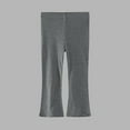 thumbnail image 2 of abtuhar Leggings for Girls,Toddler Leggings,Girls' Pants Children's Slim Elastic Leggings Flared Pants Gray 7-8 Years, 2 of 4