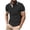 Mens Shirt Black, variant on Big and Tall Summer Mens Turn Down Collar Button Up Shirt Short Sleeve Pocket T-Shirt Fathers Day Gift