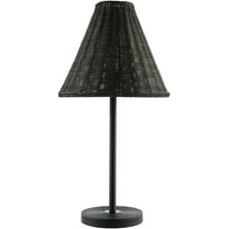 Livabliss Safe Modern Accent Table Lamp, 25-inch, Black