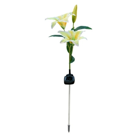

WHLBF 2 Lilys Lights Solar 2 LED Color Changing Lilys Lights Led Lights courtyard clearance