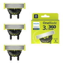 Philips Norelco OneBlade 360 Replacement Blades for Regular OneBlade Trimmer, 3 Pack, QP430/80