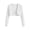 White, variant on Women's Summer Cardigan Long Sleeve Knit Shrugs Trendy Open Front Cropped Cardigan for Women