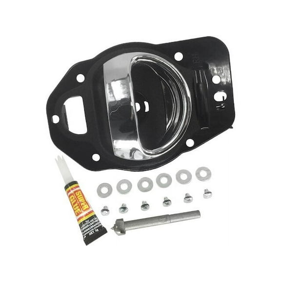 Right Passenger Side Interior Door Handle - Chrome - with Mounting Hardware - Compatible with 2006 - 2011 Chevy HHR (For Front or Rear) 2007 2008 2009 2010