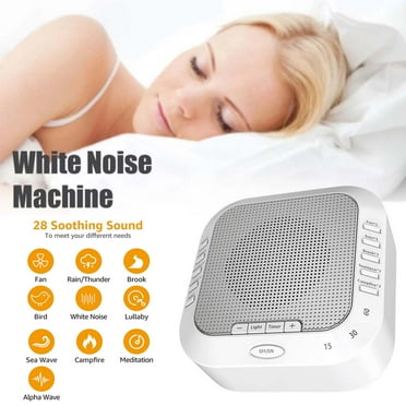 White Noise Machine with 28 Soothing Sounds, with Sleep Timer, Timing Functions, Kids Adults Sleep Sound Machine