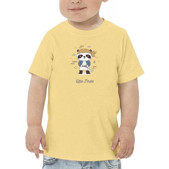 Little Pirate Panda T-Shirt Toddler -Image by Shutterstock, 4 Toddler
