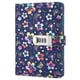 thumbnail image 1 of Cuaderno de escritura de diario ZHCH cuero PU forrado con cerradura de combinación TPN102 Patrón de flores colorido, 1 of 5