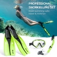 thumbnail image 3 of Snorkeling Set Wide View Diving Mask Snorkeling Flippers Dry Snorkel, 3 of 8
