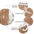 thumbnail image 3 of Vintage Terracotta Starfish Bathroom Shower Curtains with 12 Hooks Waterproof Shower Curtain for Stalls and Bathtubs Summer Coastal Beach Marine Life Decorative Bathroom Curtain 72x96 Inches, 3 of 9
