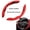 Red, variant on XUKEY 2x Universal Car Steering Wheel Cover Booster Black Suede Non-Slip
