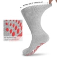 thumbnail image 6 of NOVAYARD 3 Pairs Non Slip Hospital Socks Wide Crew Edema Bariatric Socks, 6 of 7