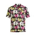 thumbnail image 5 of Halloween 2 Men's and Big Men's Print Button-Up Shirt with Short Sleeves, Sizes XS-3XL, 5 of 5