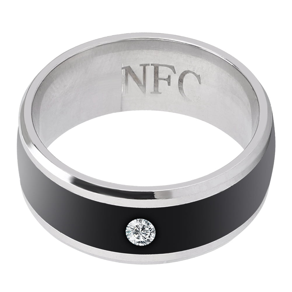 Metal Material Easy to Use NFC Smart Ring Built-in Ultra-Sensitive NFC Chip Smart Ring size8 for Mobile Phone 
