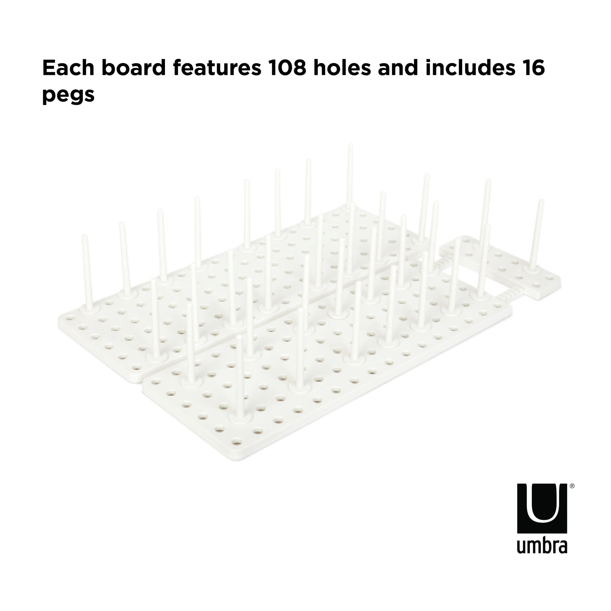 Umbra Peggy Kitchen Cupboard, Shelf and Drawer Organizer Tray Adjustable Storage System