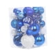 thumbnail image 3 of 36x Adornos para árbol de Navidad Bolas decorativas de Navidad Adornos de Navidad 4 cm 6 cm 8 cm Navidad Blanco Azul, 3 of 9