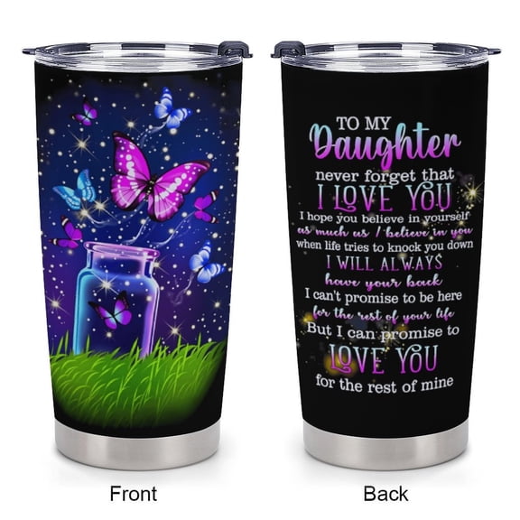 Daughter Gift from Mom, Best Daughter Gifts, Birthday Gifts for Daughters, Great Birthday Presents for Daughters Adult 20oz Tumbler Mug