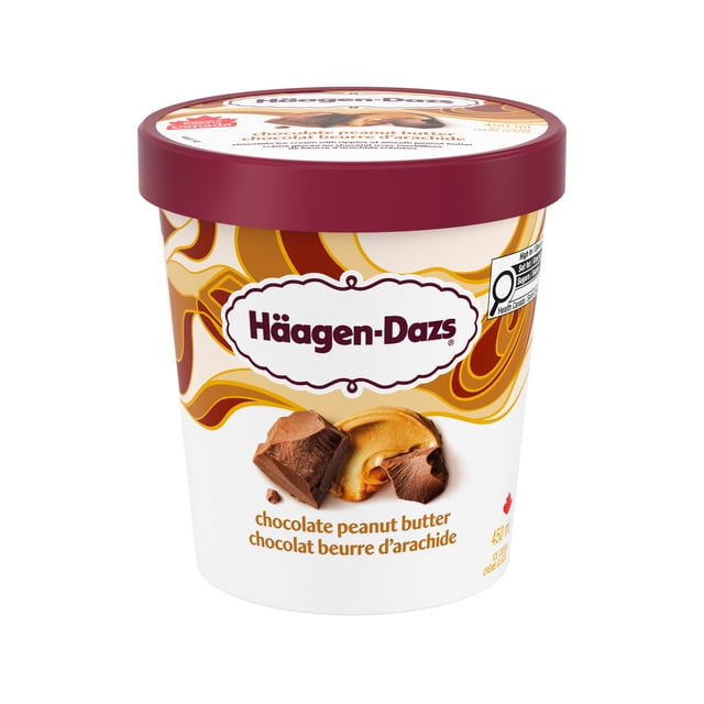 HAAGEN-DAZS Chocolate Peanut Butter Ice Cream, 450 ml