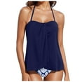 thumbnail image 2 of Tankini Swimsuits for Women New Split Printing Square Corner Womens Two Piece Swimsuits Bathing Suit, 2 of 7