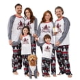 thumbnail image 1 of PatPat Christmas Tree Snowflake and Letters Print Grey Family Matching Long-sleeve Pajamas Sets (Flame Resistant), 1 of 6