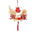 thumbnail image 2 of 2 × guirnalda colgante de decoración de corona china novedosa con borla de nudo chino EstiloI Zulema corona colgante, 2 of 8