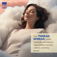 thumbnail image 6 of THREAD SPREAD 100% Egyptian Cotton Queen Sheet Set - Luxury High Thread Count Egyptian Cotton Bed Sheets Queen Size, 16" Deep Pocket Bed Set, Silky Soft, Cooling, Sateen Weave Bedding - White, 6 of 8