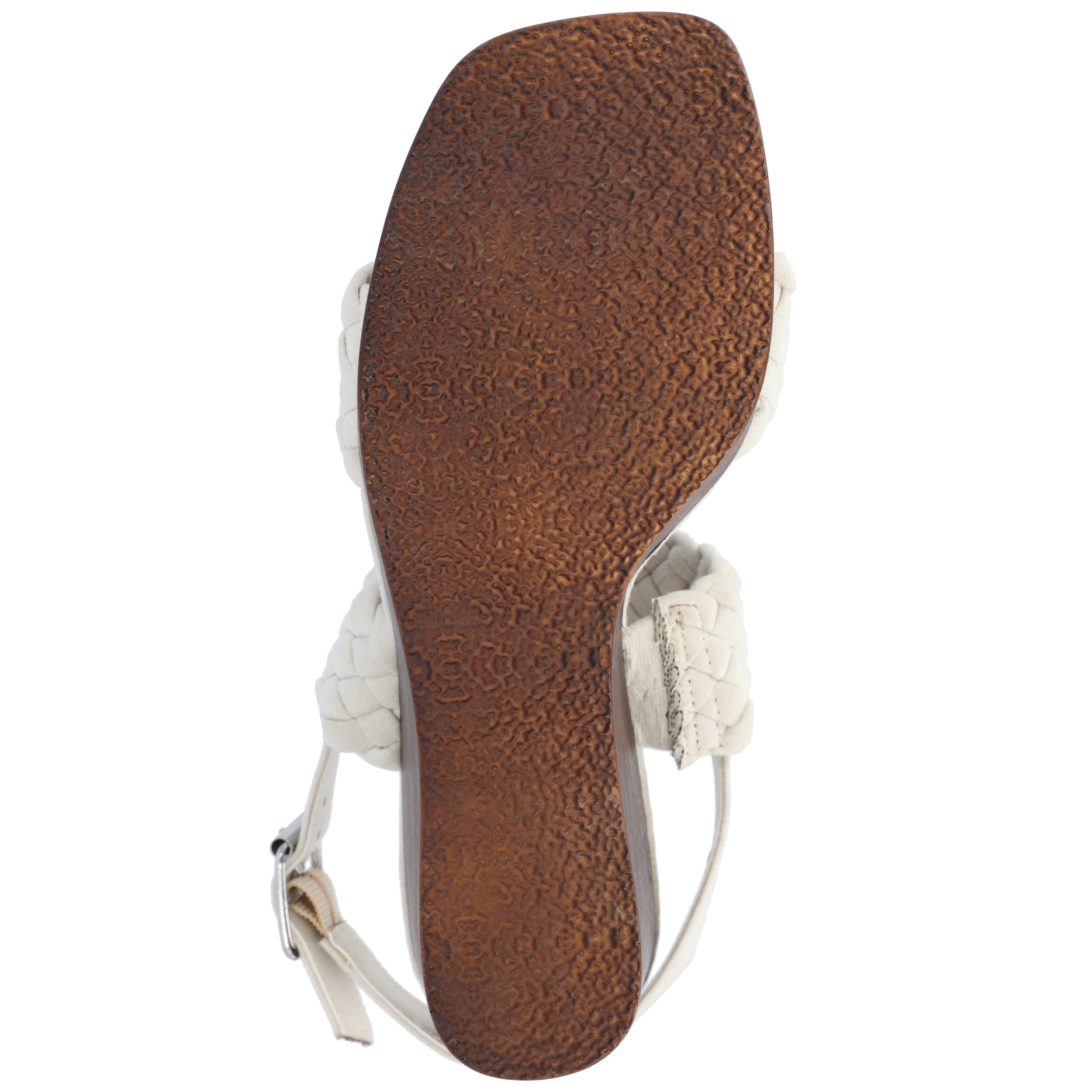 Journee Womens Ayvee Buckle Platform Wedge Sandals