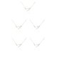 thumbnail image 2 of Guardurnaity Ins doce signos del zodiaco constelaciones tema amistad collar diamantes de imitación DIY único elegante cómodo colgante Libra plata Libra Plata 5piezas Guardurnaity CBP222191, 2 of 5