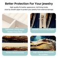 thumbnail image 3 of Crocodile Travel Portable Square Jewelry Box - Bracelet Holder and Jewelry Stand - Ideal for Rings, Earrings, Necklaces, and Bracelets - Suitable for Girls and Women, 3 of 6