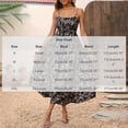thumbnail image 4 of Summer Dresses for Women 2026 Women's Black Floral Midi Dress Square Neck Smocked Back Spaghetti Strap Tiered A Line Casual Summer Vacation Dress, 4 of 9