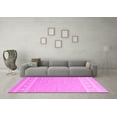 thumbnail image 3 of Ahgly Company Indoor Round Abstract Pink Contemporary Area Rugs, 8' Round, 3 of 4
