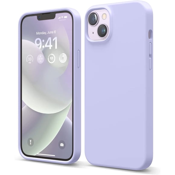 elago Étui en Silicone Liquide pour iPhone 14 Plus 6.7 Pouces (Violet), Protection Complète, Antichoc