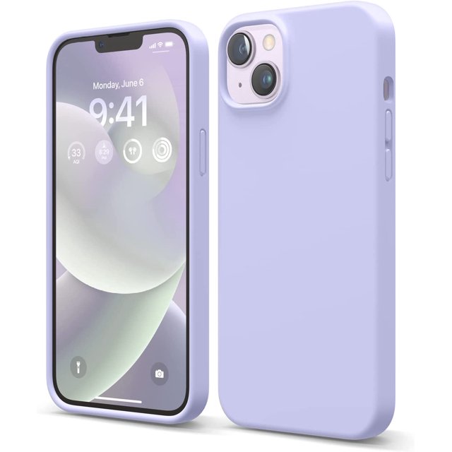 elago Liquid Silicone Case for iPhone 14 Plus 6.7 inch (Purple), Full Body Protection, Shockproof