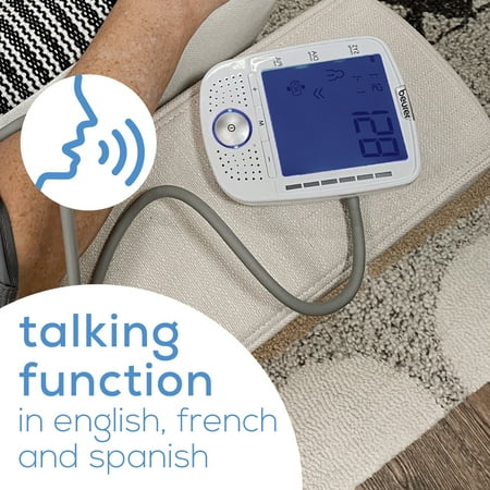Beurer - Talking Upper Arm Blood Pressure Monitor - White