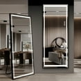 thumbnail image 3 of LAIYA 65 "x 21" large size full-body floor mirror, three color dimming with light, led makeup mirror, color temperature adjustable, vertical or wall mounted, 3 of 6