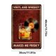 thumbnail image 5 of Placa Metal Vinilo Y Whisky Pintura Hierro Rectangular Arte La Pared 30x40cm, 5 of 9