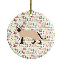 Tonkinese Cat Christmas Ceramic Ornament