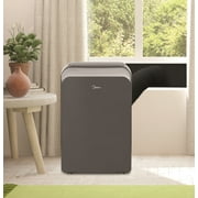 Midea 8,000 BTU Portable Air Conditioner, 3-In-1 Dehumidifier, Fan, Cool, Comfortsense Remote, Wi-Fi and Alexa, Gray