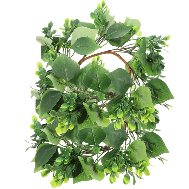 KAKOWELY 2 velas de pilar con forma de corona, velas verdes, velas para cenas y fiestas.