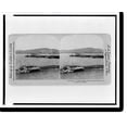 thumbnail image 2 of Historic Framed Print, Porto Rico. Pontoon bridge, Guanica harbor where U.S. troops first landed, 17-7/8" x 21-7/8", 2 of 9