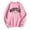Pink, variant on Tanghaowl Women Sweatshirt Letter Print Oversize Crewneck Long Sleeve Pullover Top with Soft Warm Thermal Fabric Pink S