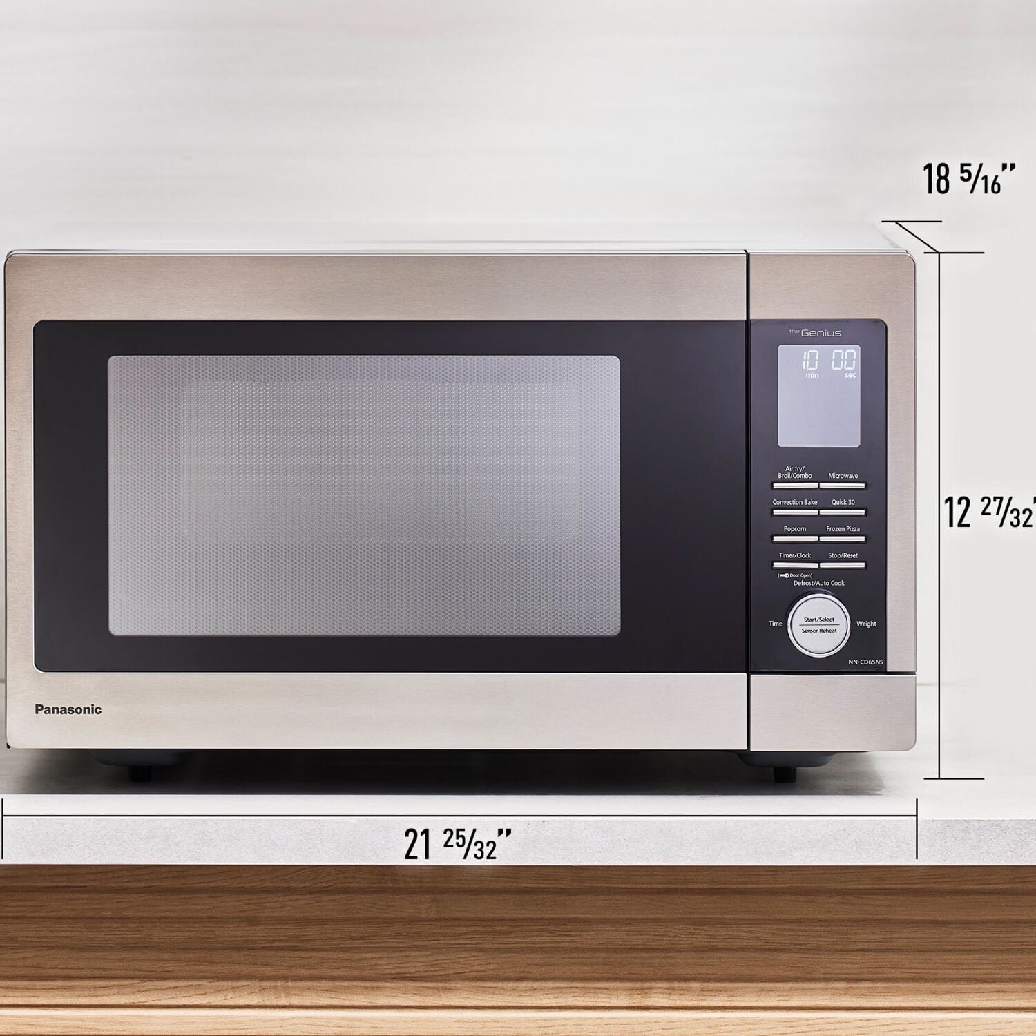 Restored Panasonic NN‑CD65NS HomeMADE 1.3 Cubic Ft. Countertop Microwave, 1200W MultiOven (Refurbished)