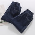 thumbnail image 5 of UJNDER Soft Denim Boy Pants Lightweight Straight Leg Everyday Comfort Trousers for Kids Boys Pants,Dark Blue,2-3 Years, 5 of 9
