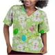 thumbnail image 3 of Ichuanyi Womens Swimsuits Clearance Blouse For Women Women Easter Day Uniform Working Clothing Print V Neck Short Sleeve Tops With Pocket Ichuanyi Ichuanyi, 3 of 5