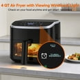thumbnail image 2 of Gianna 4 Qt Compact Air Fryer, 4-in-1 Cooking Functions, Dishwasher-Safe Parts, Black, 2 of 5