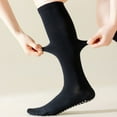 thumbnail image 5 of Women's 2-Pack Long Ribbed Non-Slip Socks with Grip Soles for Indoor Comfort and Support - Black, 5 of 5