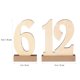 thumbnail image 3 of ROSENICE 20 piezas 1-20 Número de madera para mesa de boda con base de soporte, 3 of 7