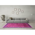 thumbnail image 3 of Ahgly Company Indoor Round Oriental Pink Industrial Area Rugs, 8' Round, 3 of 4