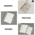 thumbnail image 2 of Binder Notebook Shell Binder Cover Scrapbook PVC Cover Refillable Planner Binder Cover A6, 2 of 8